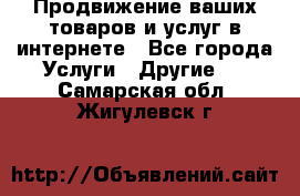 Продвижение ваших товаров и услуг в интернете - Все города Услуги » Другие   . Самарская обл.,Жигулевск г.